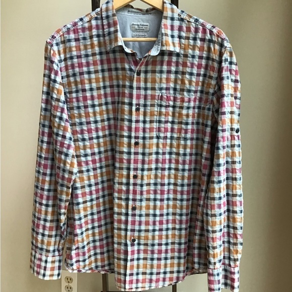 Tommy Bahama Other - Tommy Bahama EUC Roll Tab Plaid Check Button Down Shirt Long Sleeves